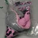 FUAMEY Dog Coat for Small Dogs,Waterproof Dog Winter Jacket with Harness Built in Puppy Cold Weather Coats Reflective Pet Vest with Zipper Warm Fleece Dogs Snowsuit Windproof Pink Leopard S