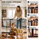 Mornyray 62.5-71.6 Inch Extra Wide Baby Gate Pressure Mounted for Doorways