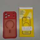 Thomo Magnetic for iPhone 17 Pro Max Case, [Compatible with Magsafe] [Full Camera Protection] Translucent Matte Military Grade Shockproof with Anti-Fingerprint Phone Cover 2025, Red