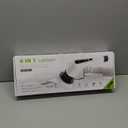 Leebein Electric Spin Scrubber, Cordless Cleaning Brush with 8 Replaceable Brush Heads, Tub and Floor Tile 360 Power Scrubber Dual Speed with Adjustable & Detachable Handle for Bathroom Kitchen Car (White)