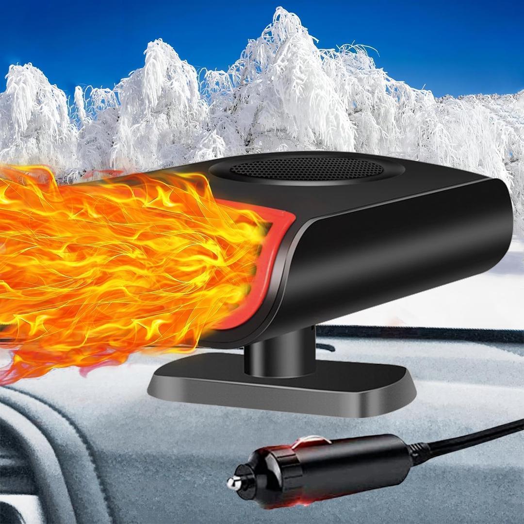 Numhosai Portable Car Heaters for Vehicle: 12V Car Heater That Plugs Into Cigarette Lighter, 2 in 1 Heating & Cooling Fast Windshield Defrost Defogger