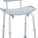 Drive Medical Shower Chair with Back and Suction Feet, Gray
Adjustable Bathroom Bench Features Contoured Seat and Suction Feet for Lightweight, Durable Bathing Support