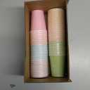 Kochorie 72 Pieces Pastel Rainbow Paper Cups 9 Oz Disposable Coffee Paper Cups Multicolor Party Cup Beverage Drinking Cup for Wedding, Birthday, Holiday Party, DIY, and Picnic