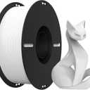 Creality PLA 3D Printer Filament PLA Filament 1.75mm, Neatly Wound 3D Printing Filament 1.75mm, Dimensional Accuracy +/- 0.02 mm, Fit Most FDM 3D Printers, 1kg Spool (2.2lbs), White