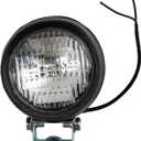 Buyers Products 1492100 5 Inch Round Incandescent Flood Light, 10 Inch Lead W/Blunt Cut Connection, IP67 Rated, Work Flood Light For Trucks, Trailers, RVs, UTVs, Tractors & More