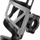 Lamicall Bike Water Bottle Holder - [Tracker Storage] [for Handlebar & Frame] Bike Cup Holder, Bicycle Drink Cage, Cycling Bike Water Bottle Cage with Screws Tool, for 2.28-3.39" Diameter Bottles