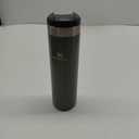 Stanley AeroLight Transit Bottle 20 oz | Locking Drink Through Lid | Leak Resistant Water Bottle or Coffee Travel Mug | Lightweight Insulated Stainless Steel | BPA-Free | Hammertone Green