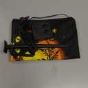 Solar Lighted Halloween Garden Flags Double Sided Burlap Cat Pumpkin Garden Flags for Garden Patio Lawn Outside Halloween Decorations Garden Decor