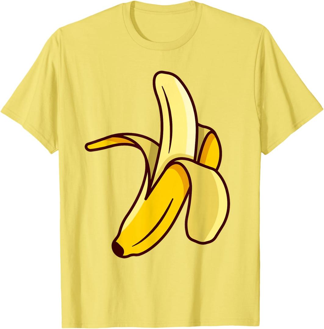 Banana Tee Banana Halloween Costume Men Women Kids Funny T-Shirt XL