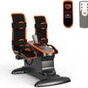 Under Desk Bike, Electric Pedal Exerciser for Seniors & Rehab Training with 12-Level Speed Adjustment, Motorized Arm/Leg Fitness Equipment with Smart Safety Stop & Free Arm/Hand Support Straps