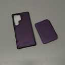 Usroom Compatible with Magsafe for Samsung Galaxy S25 Ultra Wallet Case Magnetic Card Holder, RFID Blocking 2 in 1 Detachable Kickstand Shockproof Case for Women Men, Purple