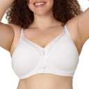 Playtex Women's Wireless Bra, 18 Hour Plus-Size T-Shirt Bras, Smoothing, Full Coverage, 4803, Single or 2-Pack (48DDD)