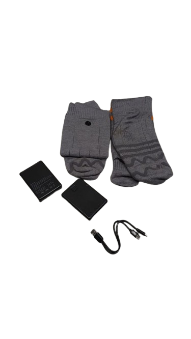 Heated Socks Comfortable Ski Outdoor Heated Socks for Hiking Cycling Camping Large