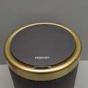 onlcuk Smart Bathroom Trash Can Garbage Can with Lid, 2.8 Gallon Motion Sensor Trash Bin for Bathroom, Kitchen, Small Mini Trash Cans Black Automatic Diaper Trash Can-Dark Gray