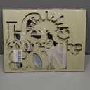 Here Comes The SON Wooden Backdrop Sign,Baby Shower Party Decor for Welcome Baby Sign Decor Boy's Birthday Wall Decorations,Gender Reveal Party Decor (12 * 12inch) 2 PACK