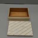 Handicrafts Home Large Decorative Storage Box with Lid  9x6x3.5 Coffee Table Organizer, Keepsake- Decorative Boxes for Home Decor, Stylish Decorative Box for Office Decor- Aegean Pearl