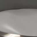 hykolity 32 Inch Oval LED Ceiling Light, 60W, 4000LM, 2700K/3000K/3500K/4000K/5000K Adjustable, Brush Nickel Finish Dimmable Flushmount Ceiling Light for Bedroom, Living Room