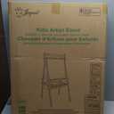 Joyooss Art Easel for Kids Easel for Toddlers,Adjustable Standing Wooden Toddler Easels Kid Whiteboard & Chalk Board Kids Dry Erase Board,Art Easel for Kid Age 2-4 4-8 9-12 Drawing Easels