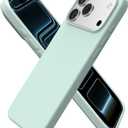 ORNARTO Compatible with iPhone 17 Pro Max Case 6.9", Slim Liquid Silicone 3 Layers Soft Gel Rubber Shockproof Protective Cover with Anti-Scratch Microfiber Lining-Mint Green
