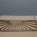 Burbell Sun Wall Art Decor 35'' x 12'' Large Boho Sun Wall Decor Wooden Horizontal Vintage Bohemian Hanging Rectangle Panoramic Above Bed Decoration for Bedroom Home(Dark Brown)