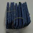 StorageWorks 11 inch Wicker Baskets, Handwoven Storage Cubes with Handles, Foldable Paper Rope Basket for Organizing, Dark Blue, 2 Pack