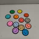 24 Pcs Smile Face Patch Iron on Patches 2 Inch Chenille Cute Preppy Happy Face Patches Glitter Heat Sequins Applique for Backpacks Hats Clothes Jackets Decorative DIY Craft