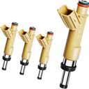 Set of 4 Upgraded 12 Holes Fuel Injectors Fits for Toyota:Corolla 1.8L 2009-2018,Matrix 1.8L 2009-2013,For Scion XD 1.8L 2008-2009,Replace# 23250-0T020.