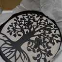 CHINDEUISYUT 23 Inches Tree of Life Wall Art Metal, Large Metal Tree of Life Wall Decor Wall Hanging for Living Room Bedroom Garden Porch Patio Office Home Decor, 23in x 23in x 0.88 in