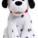 Dalmatian Stuffed Animal Dalmatian Puppy Dog Plush with Red Collar Plush Toy Gift for Kids 13 inches