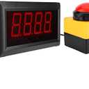 Countdown Timer,10 Seconds LED Digital Display Timer,with Remote Control,for Mall Promotion,Advertising(US)