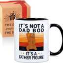 Luka Tech Father Day Gifts,'It's Not a Dad BOD,It's a Father Figure'Fathers Day Mug/Dad Mug.Gifts for Men/Him,Father's Day Gifts from Daughter/Son.Birthday