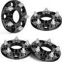 EVIL ENERGY 5x4.5 Wheel Spacers 15 mm Compatible with Honda Acura, 5x114.3 mm Hubcentric with Lip 5 Lugs 64.1 mm Hub Bore M12x1.5 Studs Wheel Spacer Black