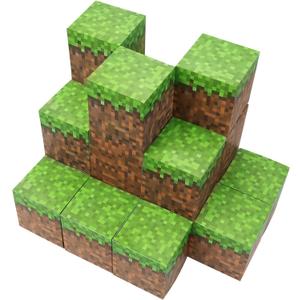 Ocnova 24 Pcs Treat Boxes for Video Game Birthday Decorations, Pixel Game Party Supplies, Small Gaming Pixelated Party Favor Box (3.5 x 3.5 Inch)