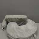 My Brest Friend Super Deluxe Nursing Pillow - Enhanced Comfort & Ergonomic Breastfeeding Pillow for Ultimate Support For Mom & Baby - Adjustable and with Handy Side Pocket, Platinum