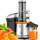 1200W Juicer Machines with 3.2" Feed Chute for Whole Fruits and Vegs, Dual Speeds Centrifugal Juice Extractor, Heavy Duty Full Copper Motor, 35oz Large Juice Jug, Easy to Clean, BPA-Free (Black)