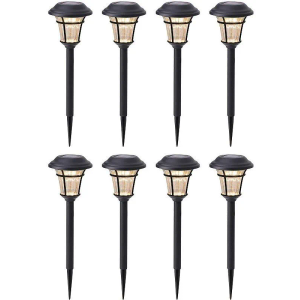 MAGGIFT 8 Pack Outdoor Solar Lights - Waterproof, Solar Pathway & Garden Lights for Yard & Patio, Solar Powered for Driveway