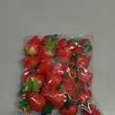 24pcs Realistic Artificial Strawberries Decorative Fruit Models Plastic for Home Store Event Education