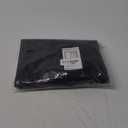 NICETOWN Black French Door Curtains for Window, 100% Blackout Thermal Insulated Window Covering for Glass Door, Front Kitchen Curtain Tie Up Shade 26W x 72L Inches Long, 1 Panel