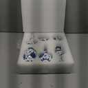 Dandat 6 Pcs Blue and White Porcelain Vase Sets Mini Chinoiserie Vase Classic Ceramic Chinese Floral Jardiniere for Christmas Centerpieces Bookshelf Living Room Decor Table Centerpieces