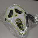 Halloween Ghostface Mask,Led Scream Scary Adults Masks Costume Creepy Cosplay Huanted House Props Halloween Party