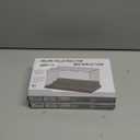 2 Pack Display Case for Minifigure Action Figures Blocks, Acrylic Minifigure Display Case Box Storage with 3 Movable Steps Gift for Kids Adults (Grey)