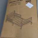 Dream On Me Classic Sleigh Toddler Bed in Cool Red Baby Safety Alliance Certified, Low-to-Floor Design, Non-Toxic Finish, Wooden Safety Rails, Red Wood