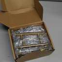 Goldenwarm 25 Pack 3 Inch Gold Cabinet Handles Brushed Gold Cabinet Pulls Brass Drawer Pulls Kitchen Drawer Handles for Furniture Hardware (Hole Centers: 3in)