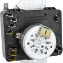 Upgraded W10185982 Dryer Timer Compatible with Whirlpool WED4800XQ0, 7MWED1800EM0, 3DWGD4815FW1 Timer, may-tag MEDC215EW, Kenmore, Crosley CDEW7110RW0 etc, Replacement for 418-618-20-b5, WPW10185982