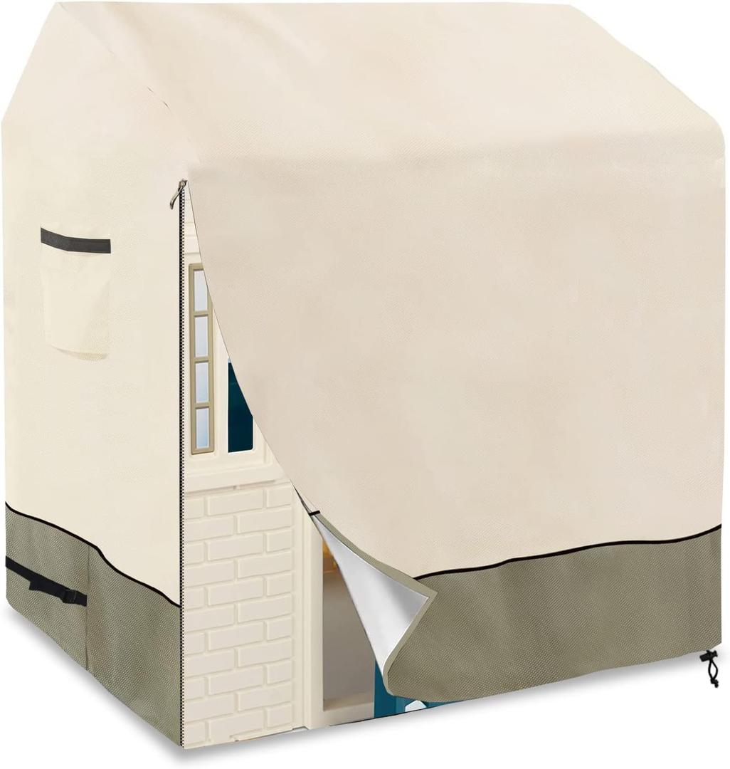 Outdoor Kids' Playhouse Cover,Waterproof Cover Kids' Playhouse,Protect The Wooden Kids Playhouse from Rain,Snow,Dirt and Hail Storms 45" Lx 39" W x 51" H