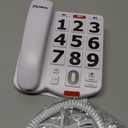 Landline Phones for Seniors, Adjustability Features, One-Touch Dialling,Big Button Phone for Seniors, Hard of Hearing Retro Telephone Corded Phones, with Handsfree Function (EX-LD-265)