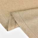 NEWISHER Farmhouse Oval Hemstitch Border Tablecloth Neutral Faux Linen Table Cloth Rustic Solid Flaxen Table Cover for Dining Kitchen Party Holiday Home 60x84 Inch