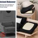 8Pcs Stretch Patio Cushion Covers, Outdoor Couch & Sofa Replacement Slipcovers for Patio Furniture Cushion Covers, Washable Reusable Furniture Protector
