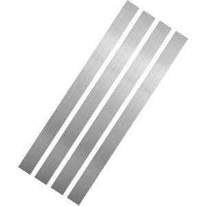 4PCS Stainless Steel Trim Strip, Brushed Stainless Steel Strips, Self-Adhesive Metal Sheet Gap Filler, Gap Cover Metal Trim Strip for Wall Oven/Microwave Combo/Cooktop (2 x 29.9 Inch)