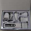 4 in 1 Dog Clippers Grooming Kit with LED Screen, Cordless Quiet Paw Trimmer & Nail Grinder, Rechargeable Waterproof Feet Ear Body Hair Shaver for Cats Dogs Pet Supplies, Pure White